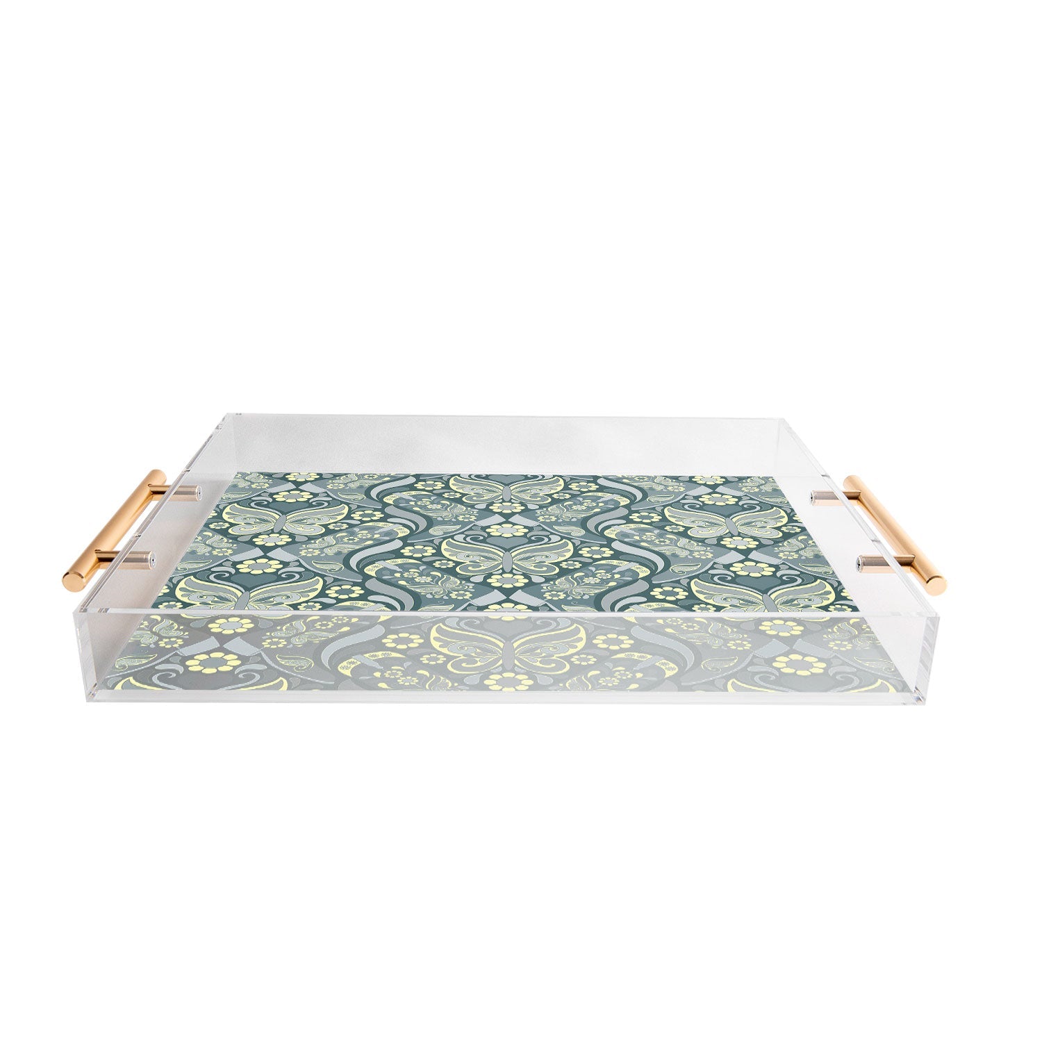 Jenean Morrison Boots and Butterflies Slate Acrylic Tray