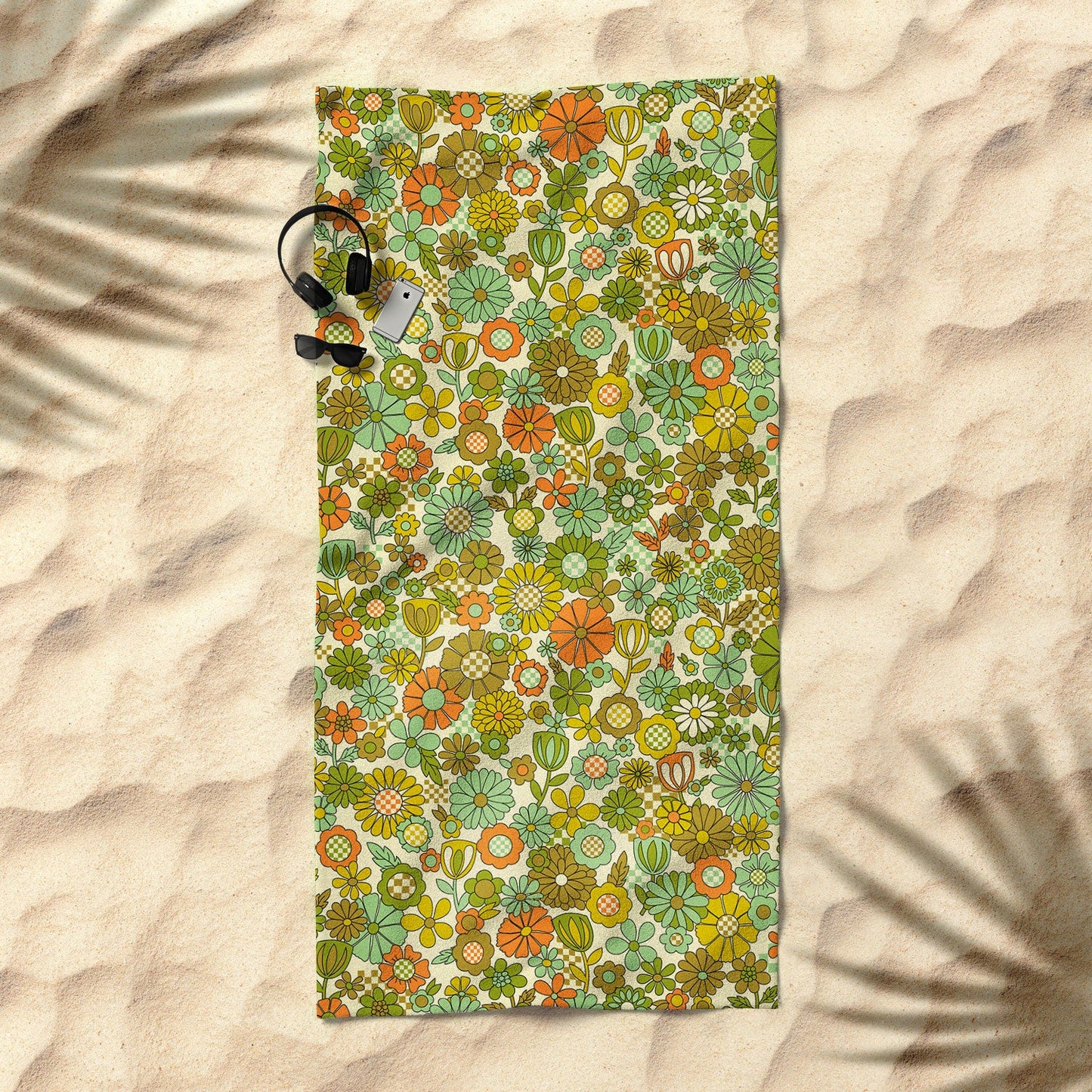 Jenean Morrison Checkered Past Beach Towel
