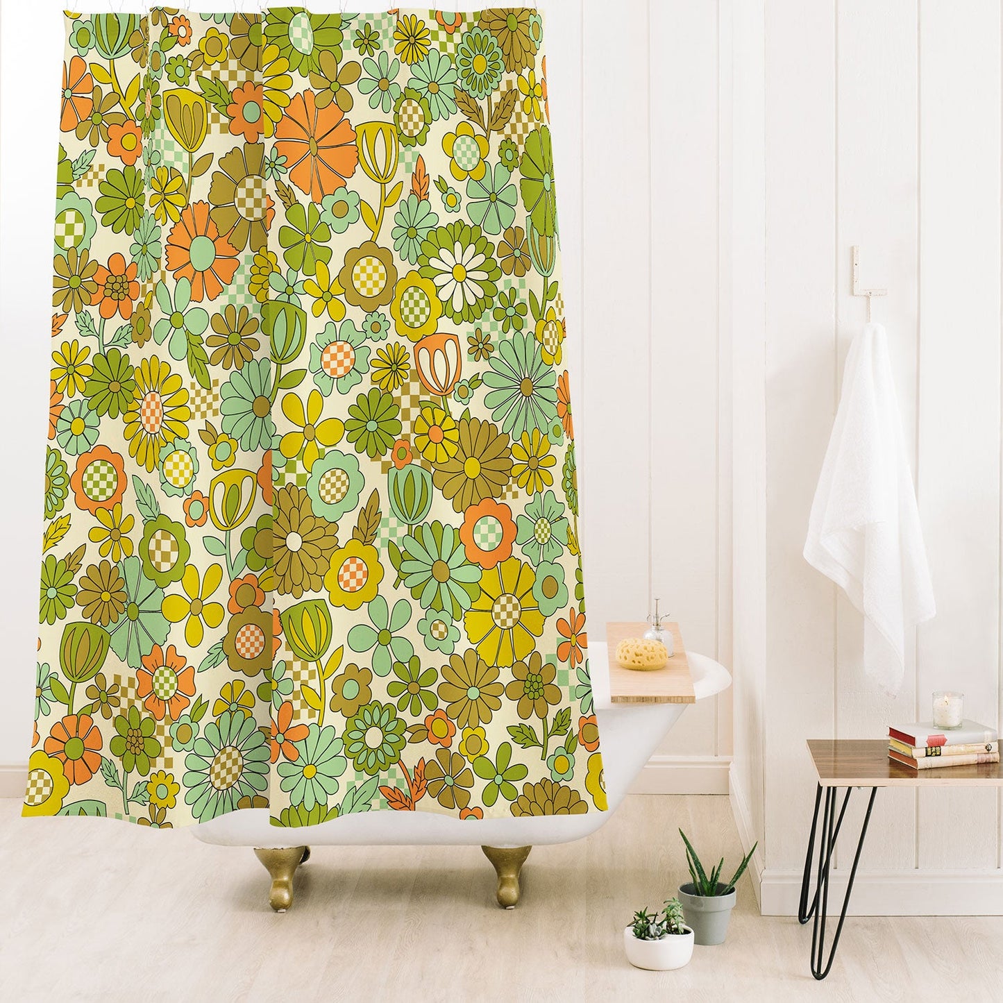 Jenean Morrison Checkered Past Shower Curtain