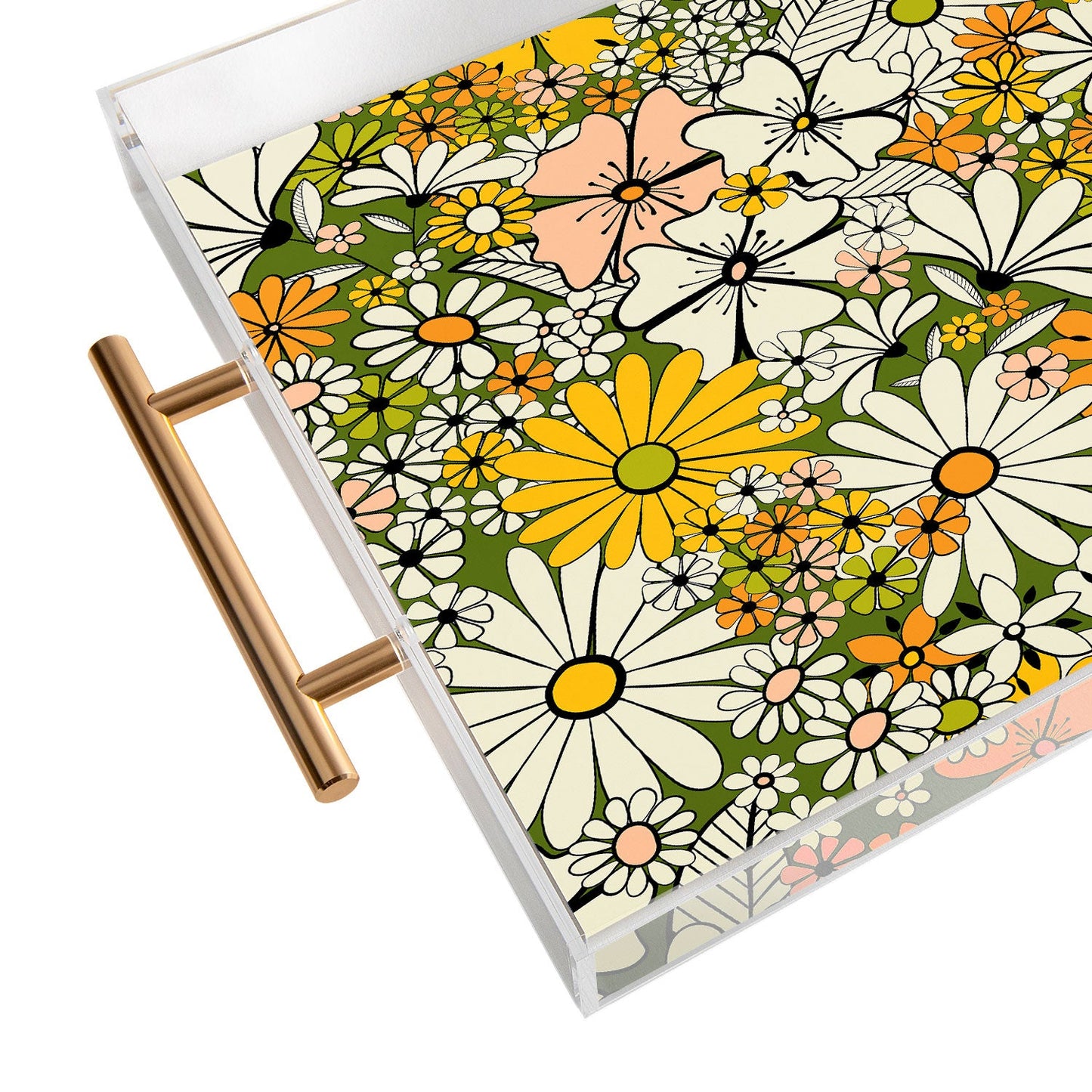 Jenean Morrison Counting Flowers in the 1960s Acrylic Tray