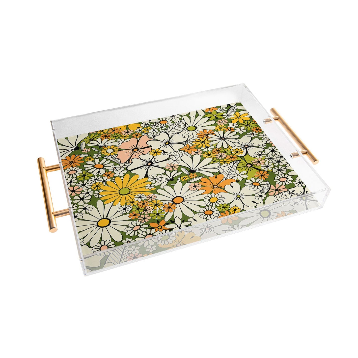 Jenean Morrison Counting Flowers in the 1960s Acrylic Tray
