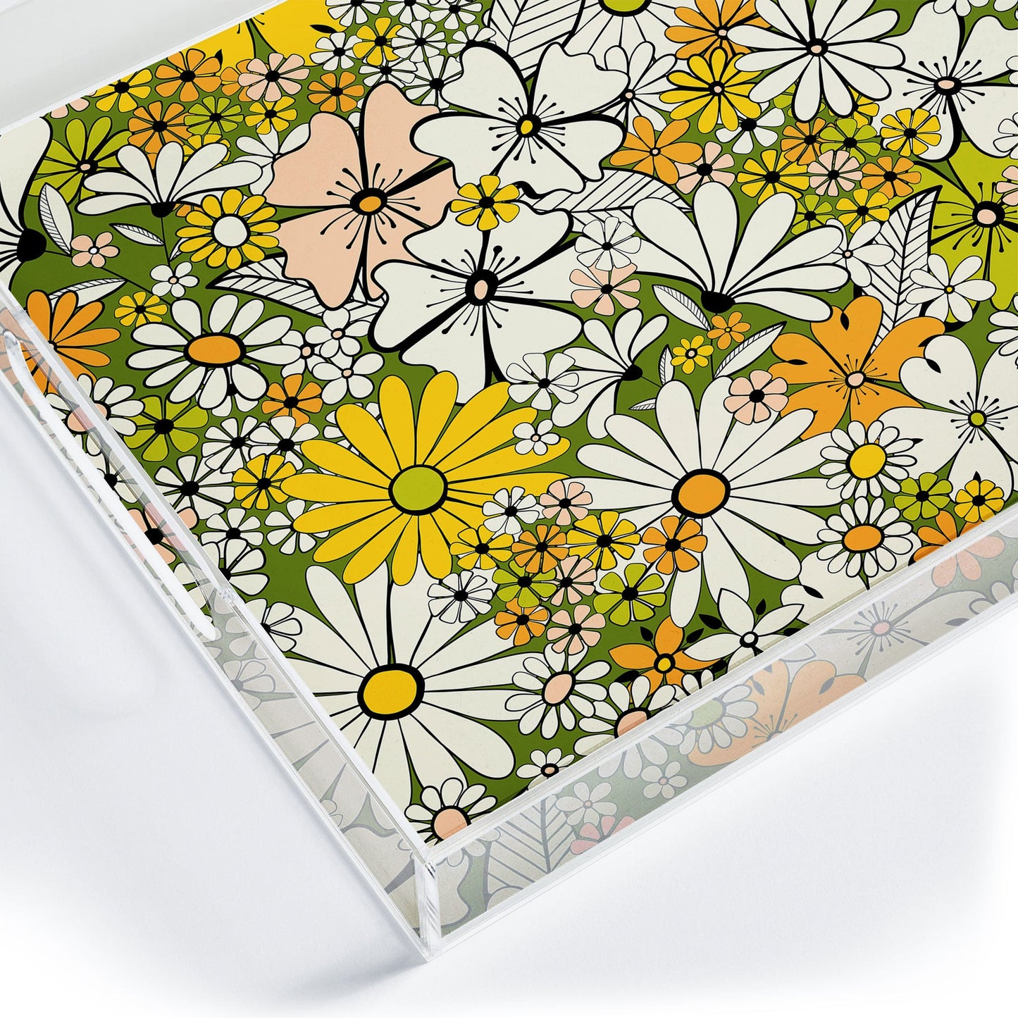 Jenean Morrison Counting Flowers in the 1960s Acrylic Tray