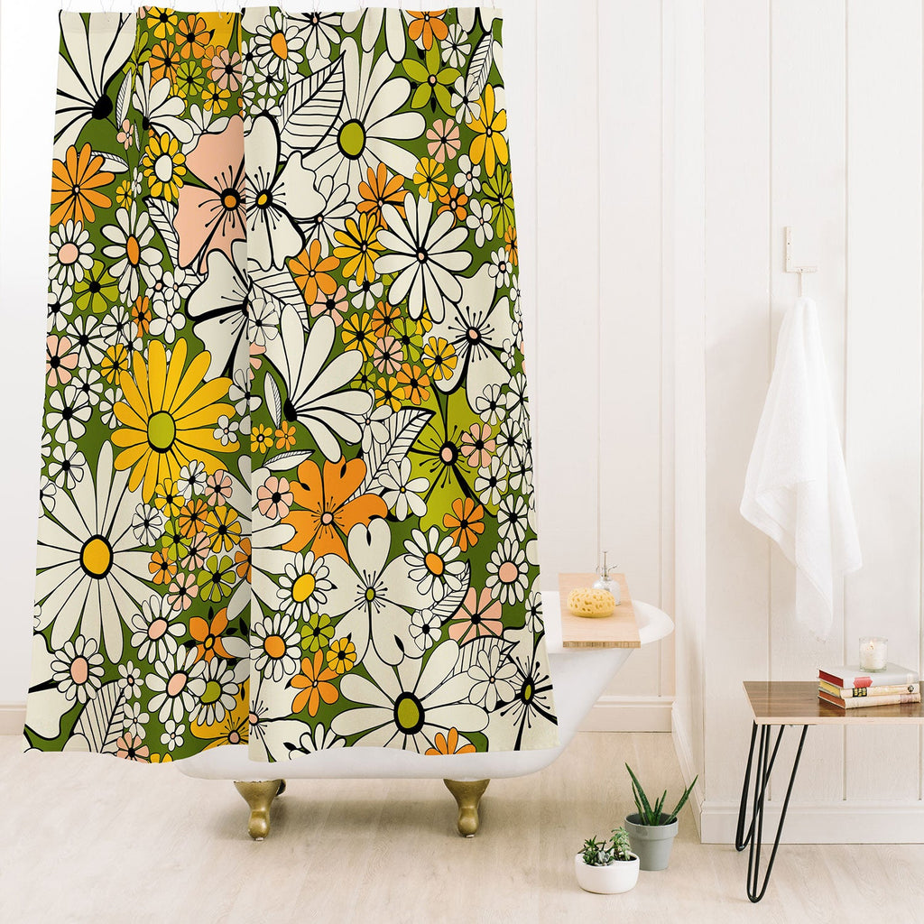Jenean Morrison Counting Flowers in the 1960s Shower Curtain