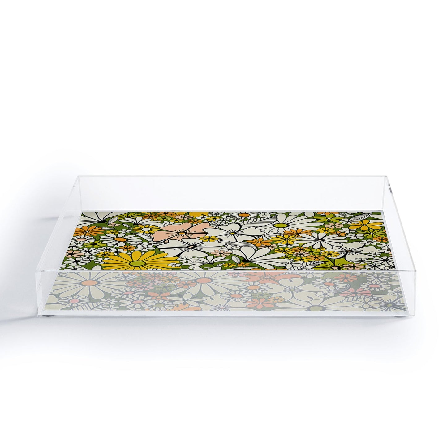 Jenean Morrison Counting Flowers in the 1960s Acrylic Tray