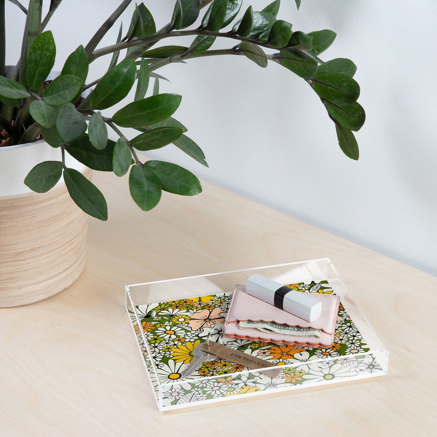 Jenean Morrison Counting Flowers in the 1960s Acrylic Tray