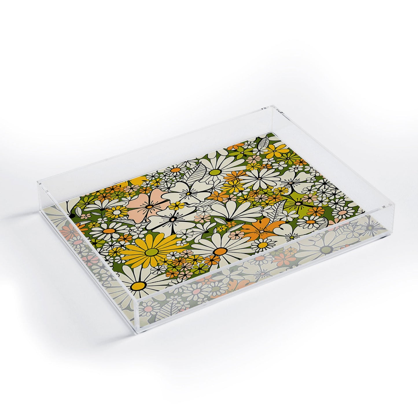 Jenean Morrison Counting Flowers in the 1960s Acrylic Tray