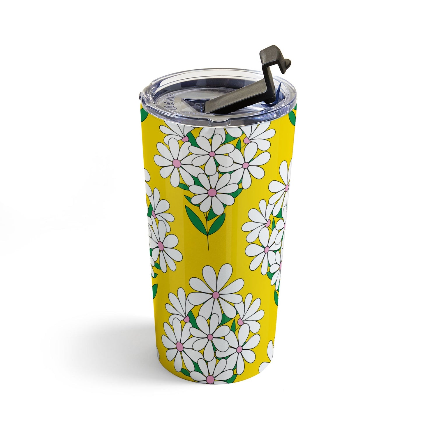 Jenean Morrison Daisy Bouquet Yellow Travel Mug