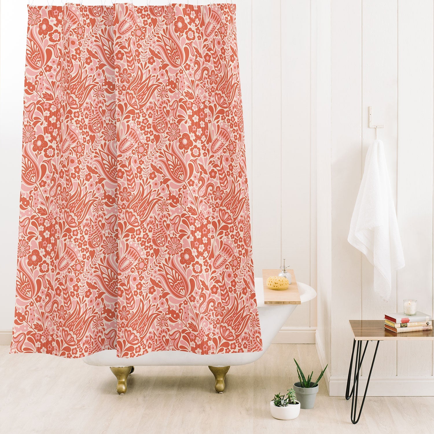 Jenean Morrison Floral Fair Shower Curtain