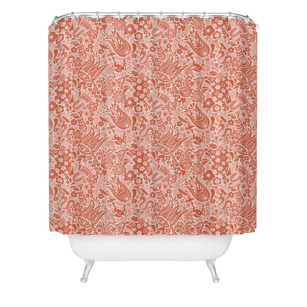 Jenean Morrison Floral Fair Shower Curtain