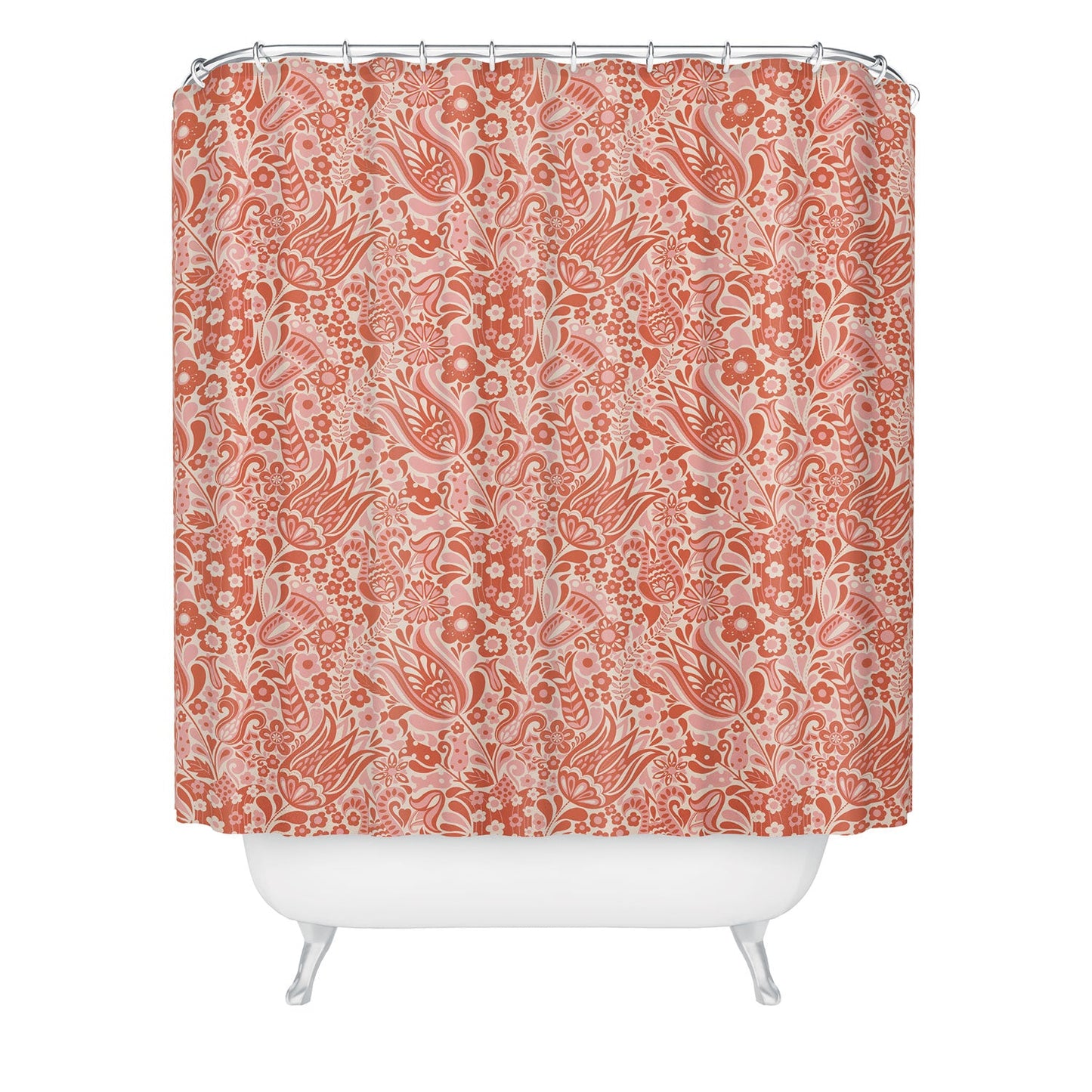 Jenean Morrison Floral Fair Shower Curtain