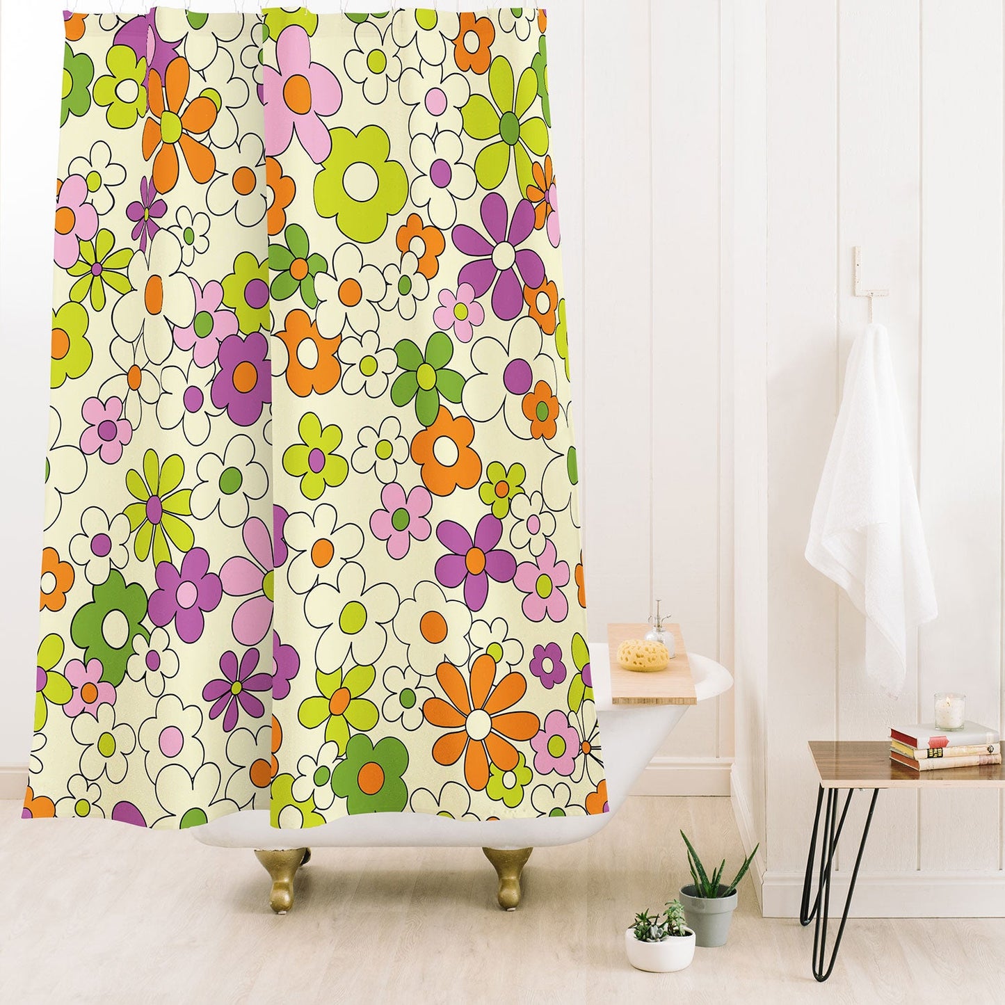 Jenean Morrison Happy Together in Lilac Shower Curtain