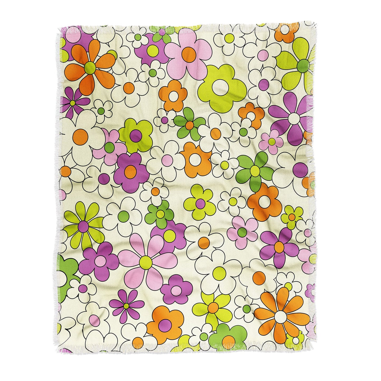 Jenean Morrison Happy Together in Lilac Throw Blanket