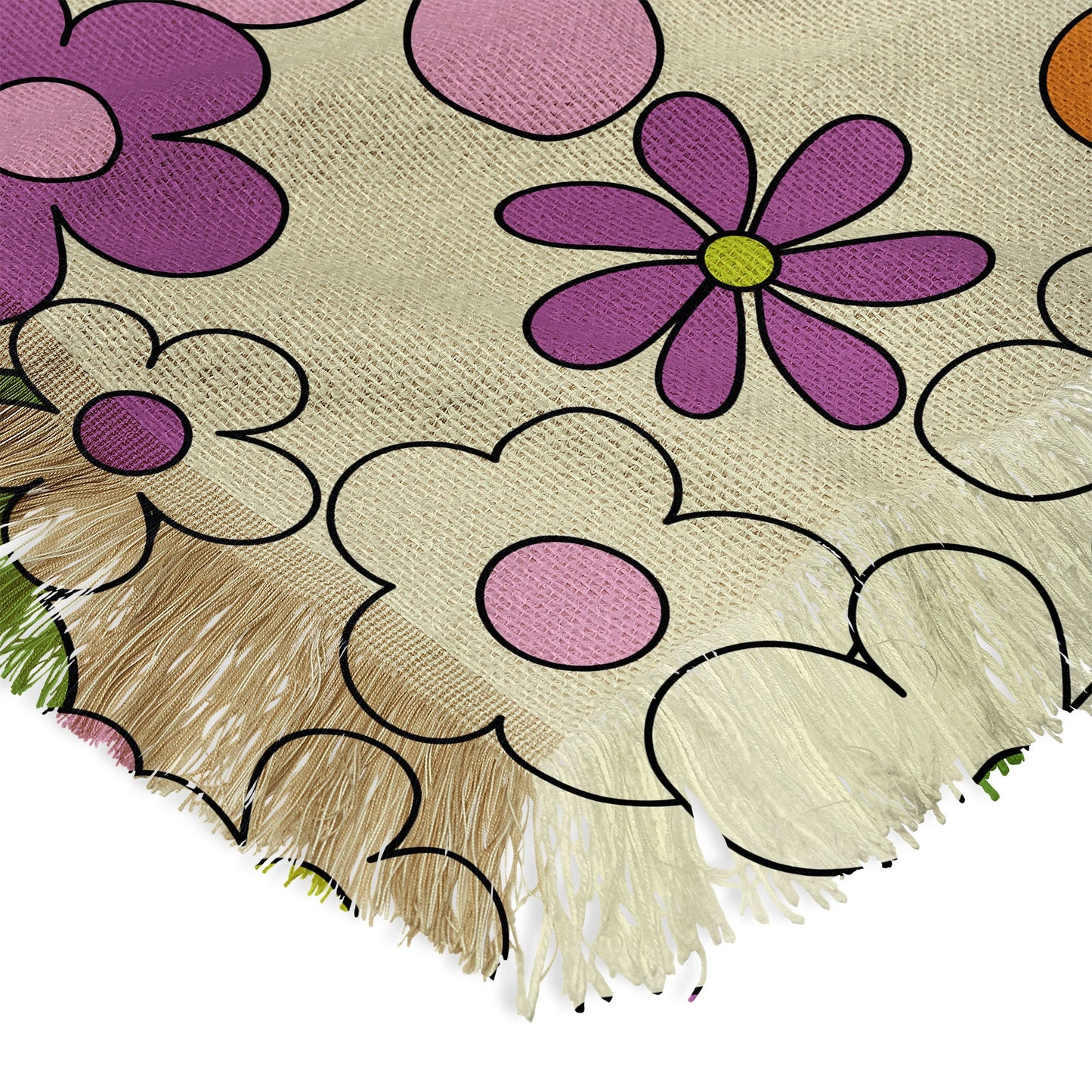 Jenean Morrison Happy Together in Lilac Throw Blanket