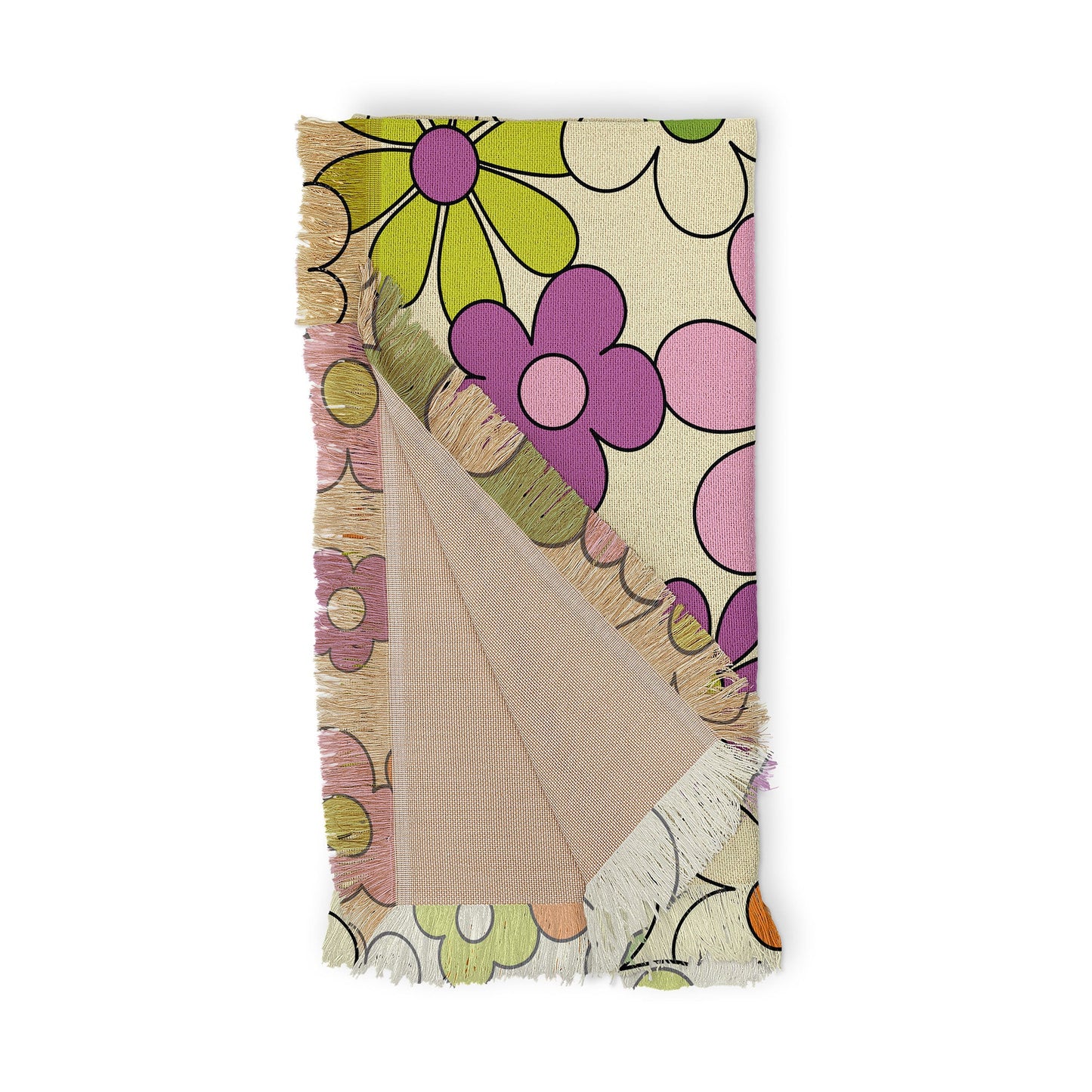 Jenean Morrison Happy Together in Lilac Throw Blanket