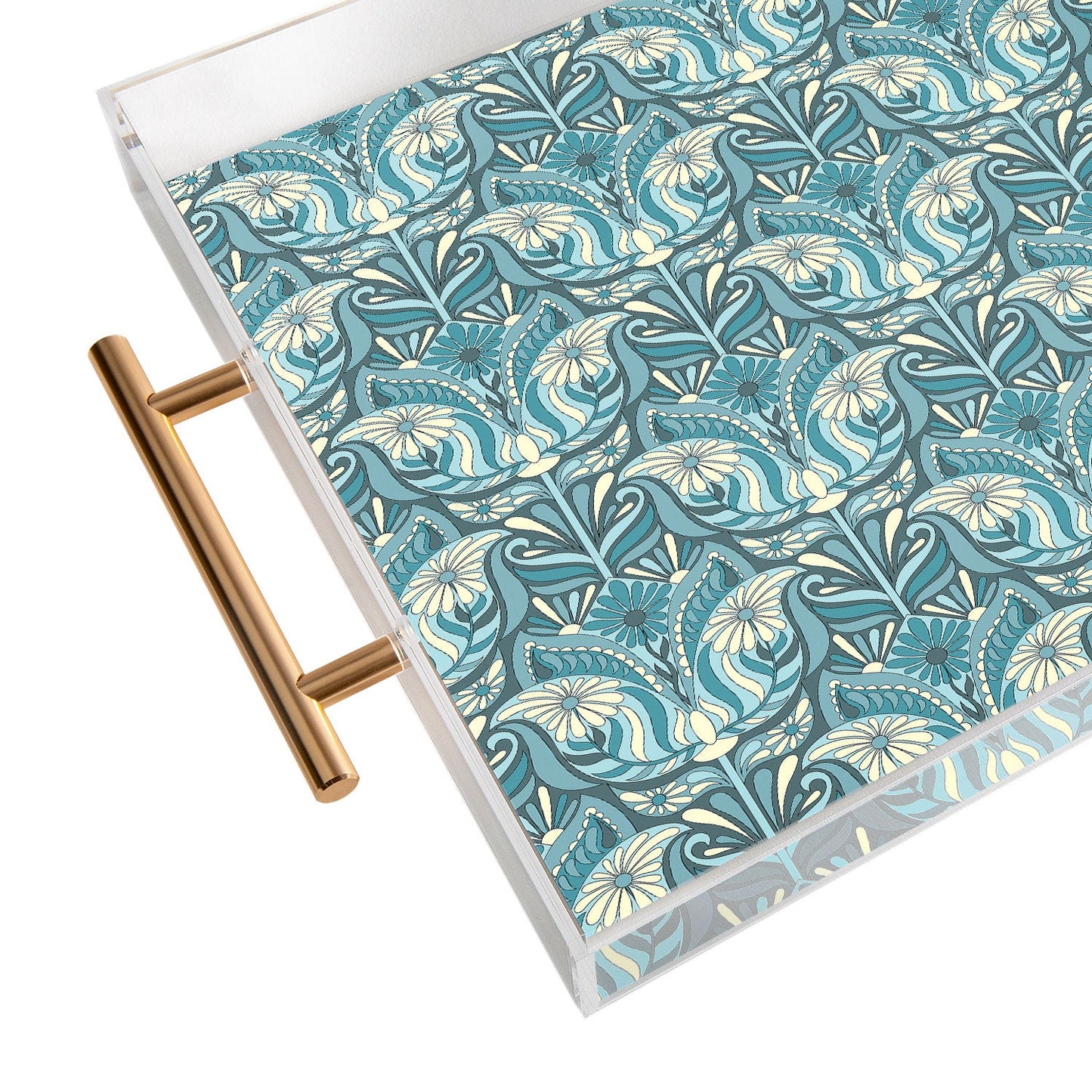 Jenean Morrison Mirror Image in Blue Acrylic Tray