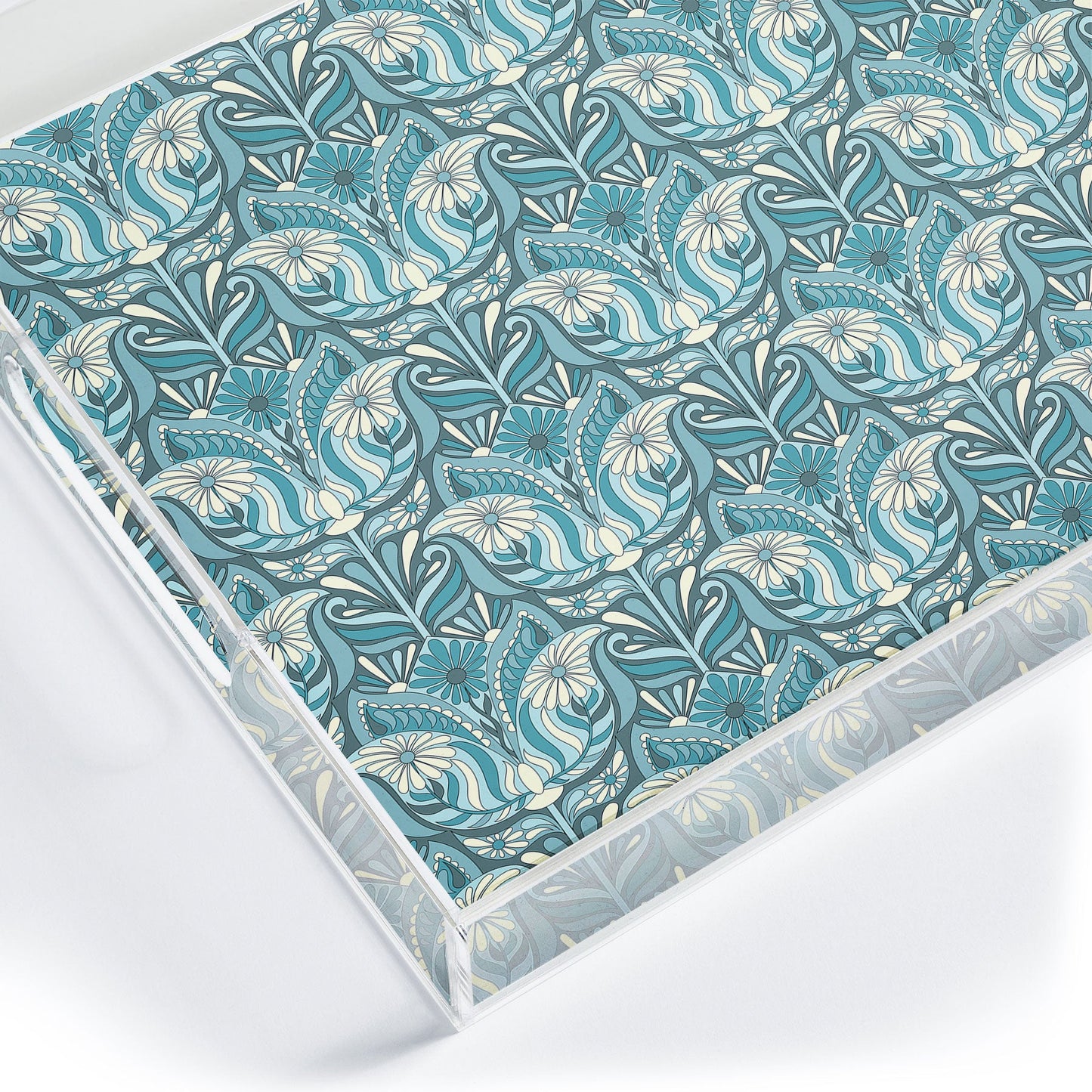 Jenean Morrison Mirror Image in Blue Acrylic Tray