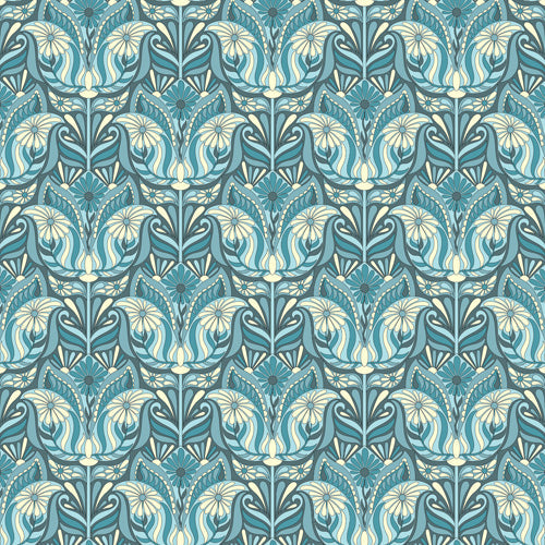 Jenean Morrison Mirror Image in Blue Shower Curtain