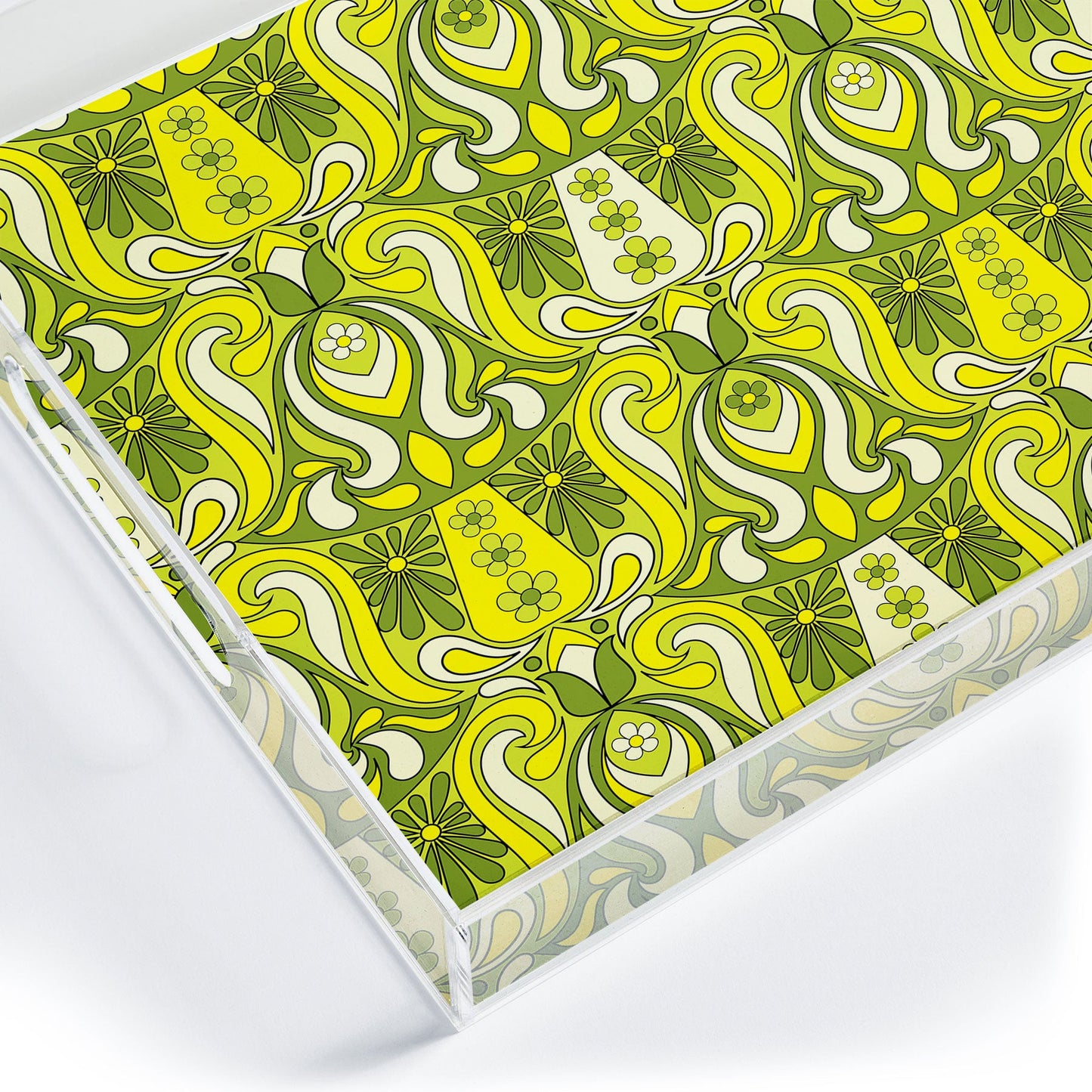Jenean Morrison Mushroom Lamp Lemon Lime Acrylic Tray