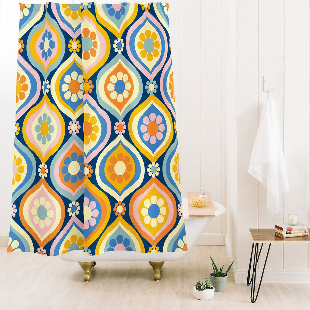 Jenean Morrison Ogee Floral Shower Curtain