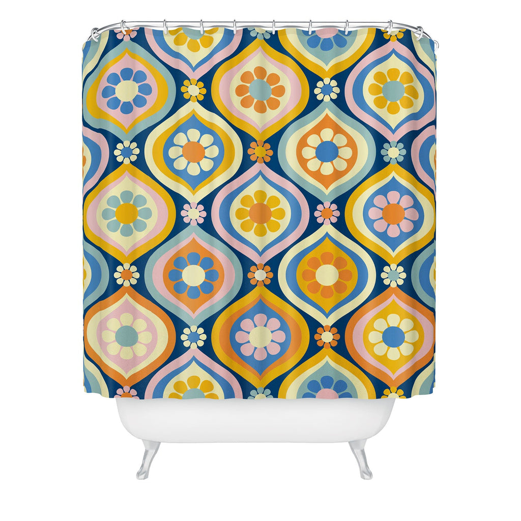Jenean Morrison Ogee Floral Shower Curtain
