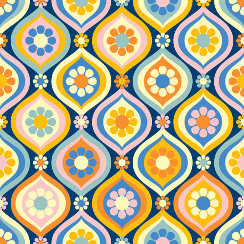 Jenean Morrison Ogee Floral Shower Curtain