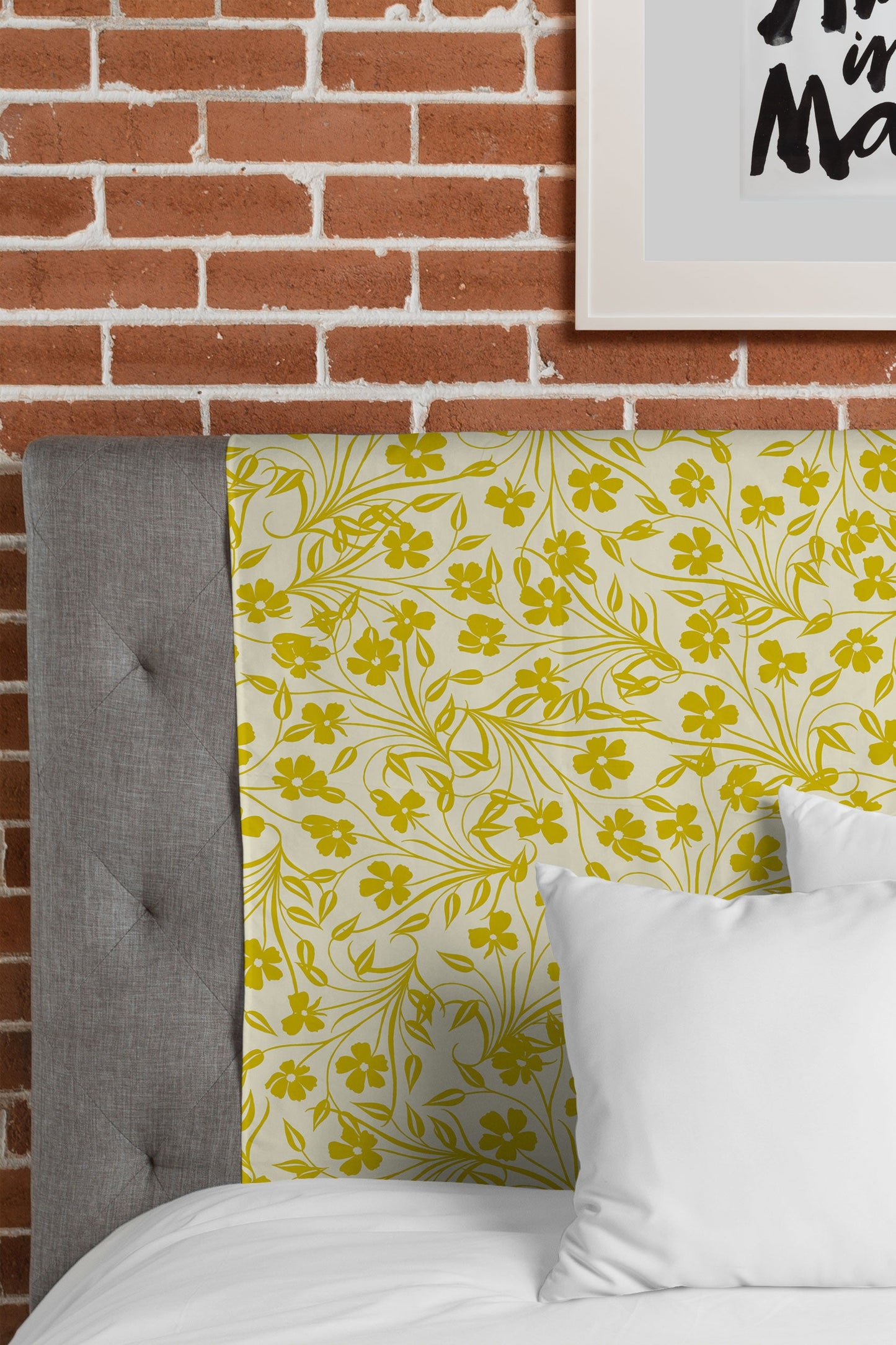 Jenean Morrison Pale Flower Yellow Tapestry