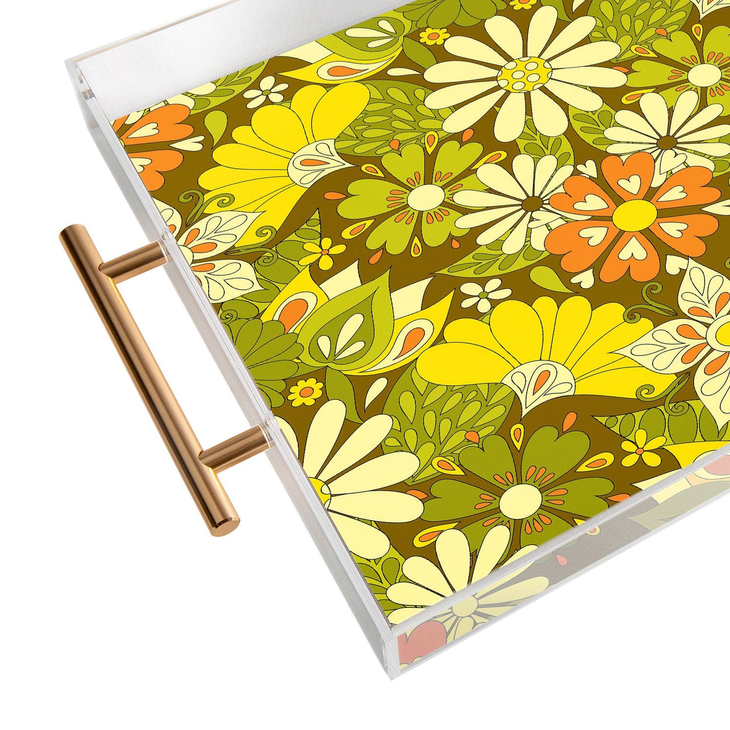 Jenean Morrison Park Walk Yellow Acrylic Tray