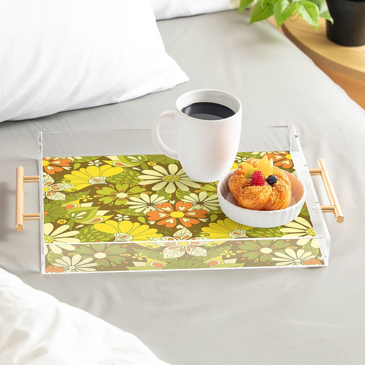 Jenean Morrison Park Walk Yellow Acrylic Tray