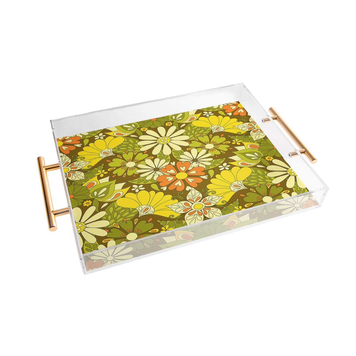 Jenean Morrison Park Walk Yellow Acrylic Tray
