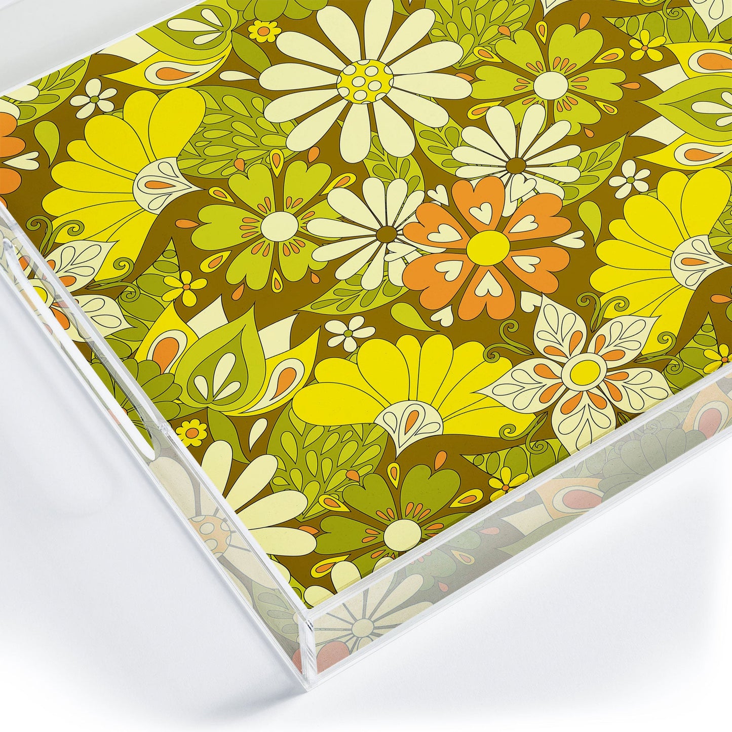 Jenean Morrison Park Walk Yellow Acrylic Tray