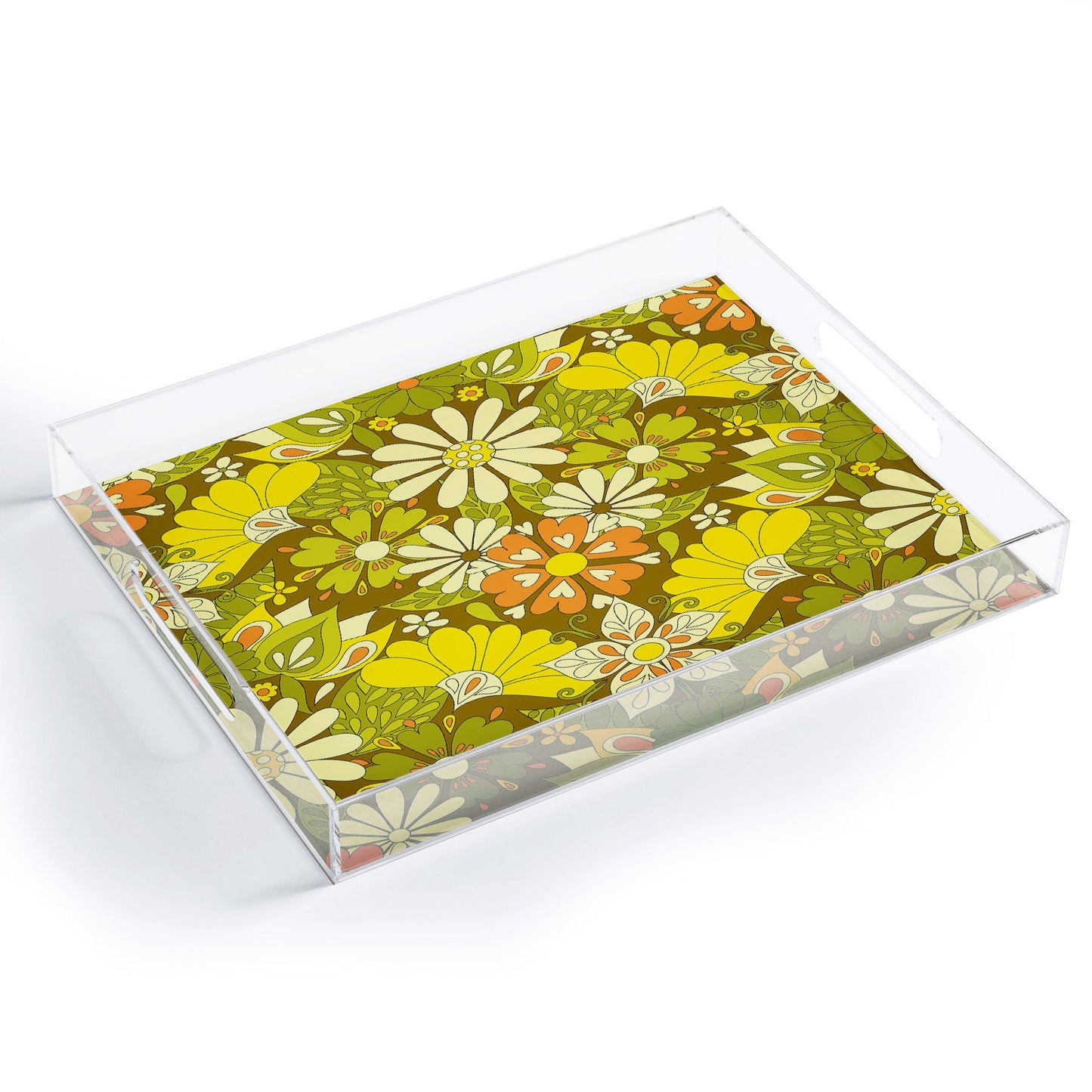 Jenean Morrison Park Walk Yellow Acrylic Tray