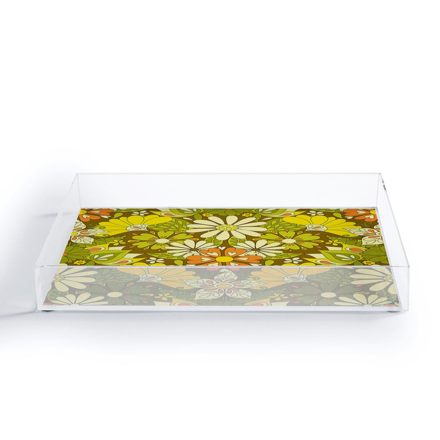 Jenean Morrison Park Walk Yellow Acrylic Tray