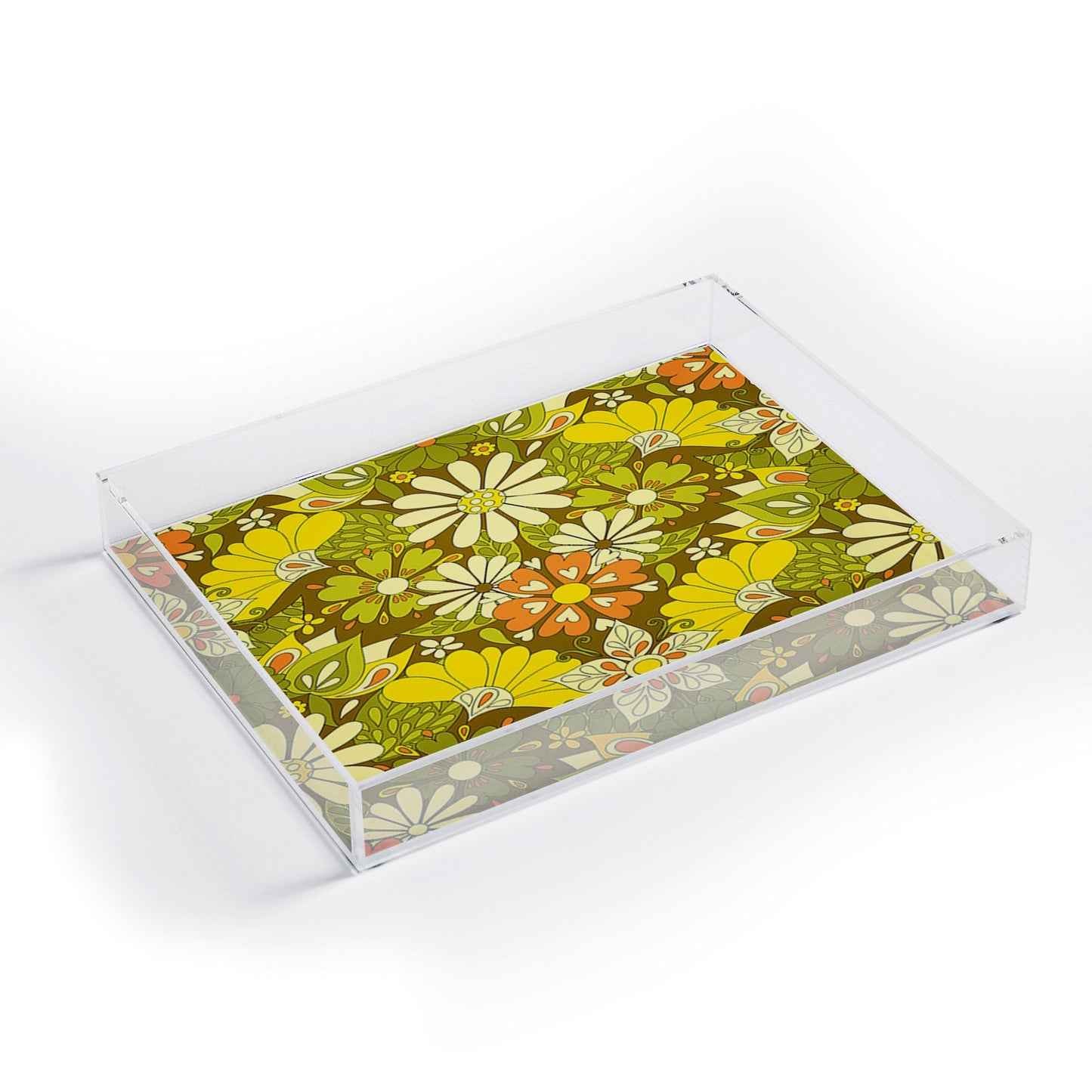 Jenean Morrison Park Walk Yellow Acrylic Tray