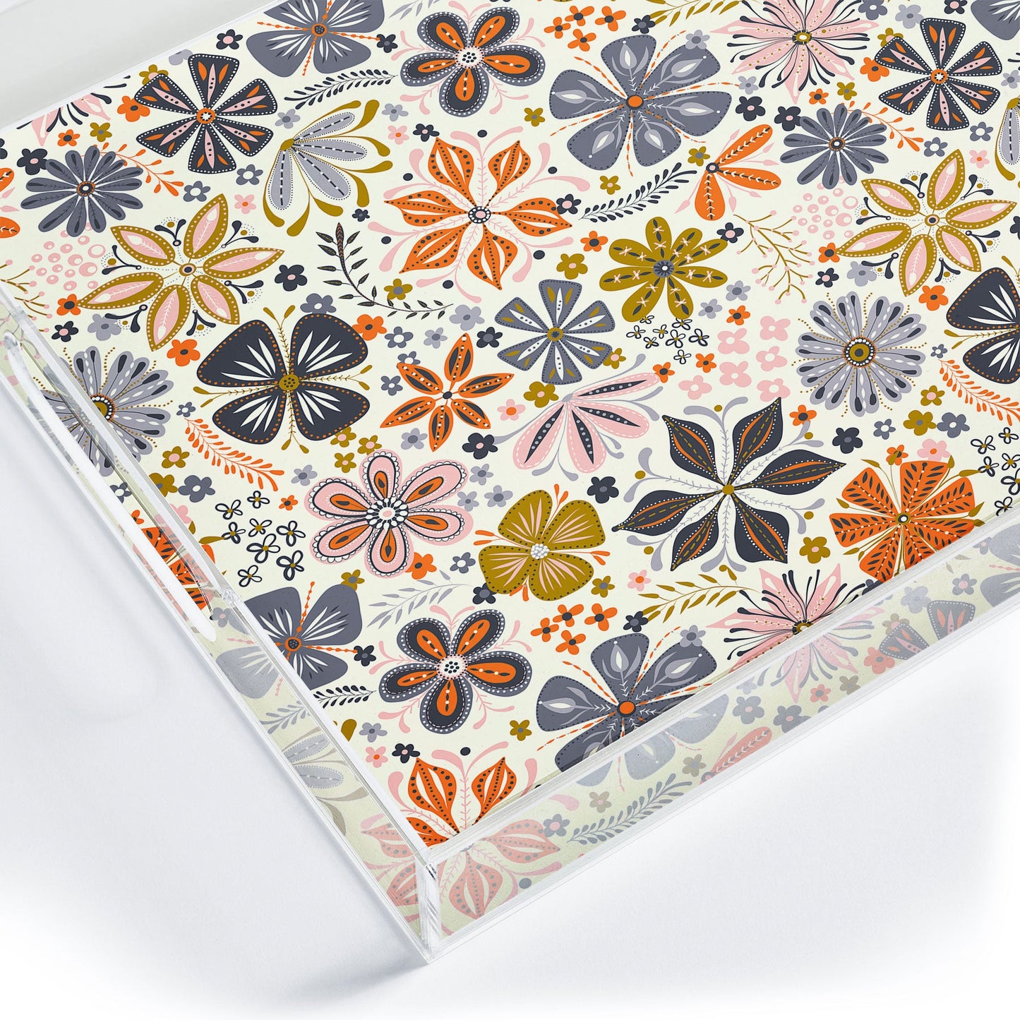 Jenean Morrison Petal Pop in Blue Acrylic Tray