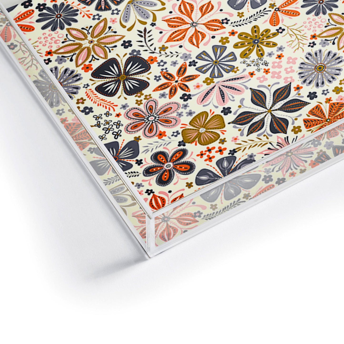 Jenean Morrison Petal Pop in Blue Acrylic Tray