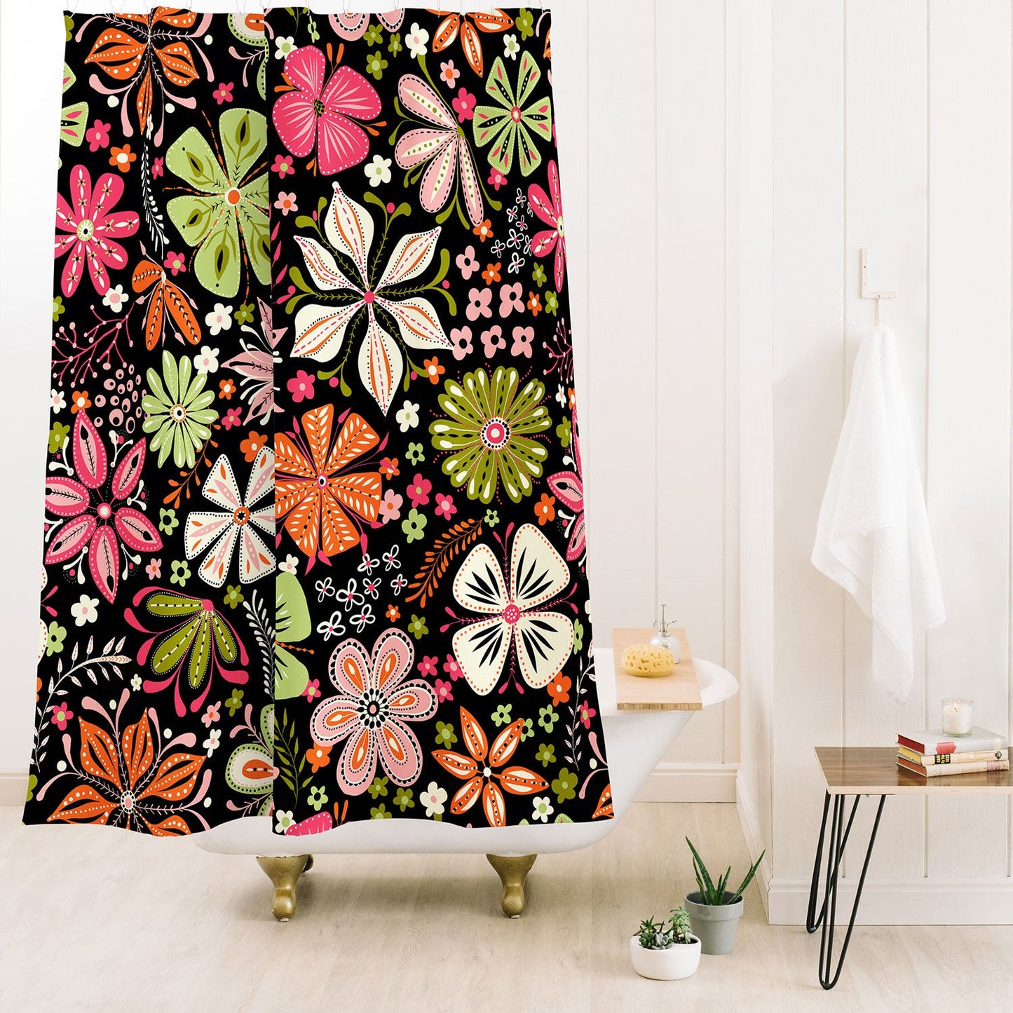 Jenean Morrison Petal Pop in Pink Shower Curtain