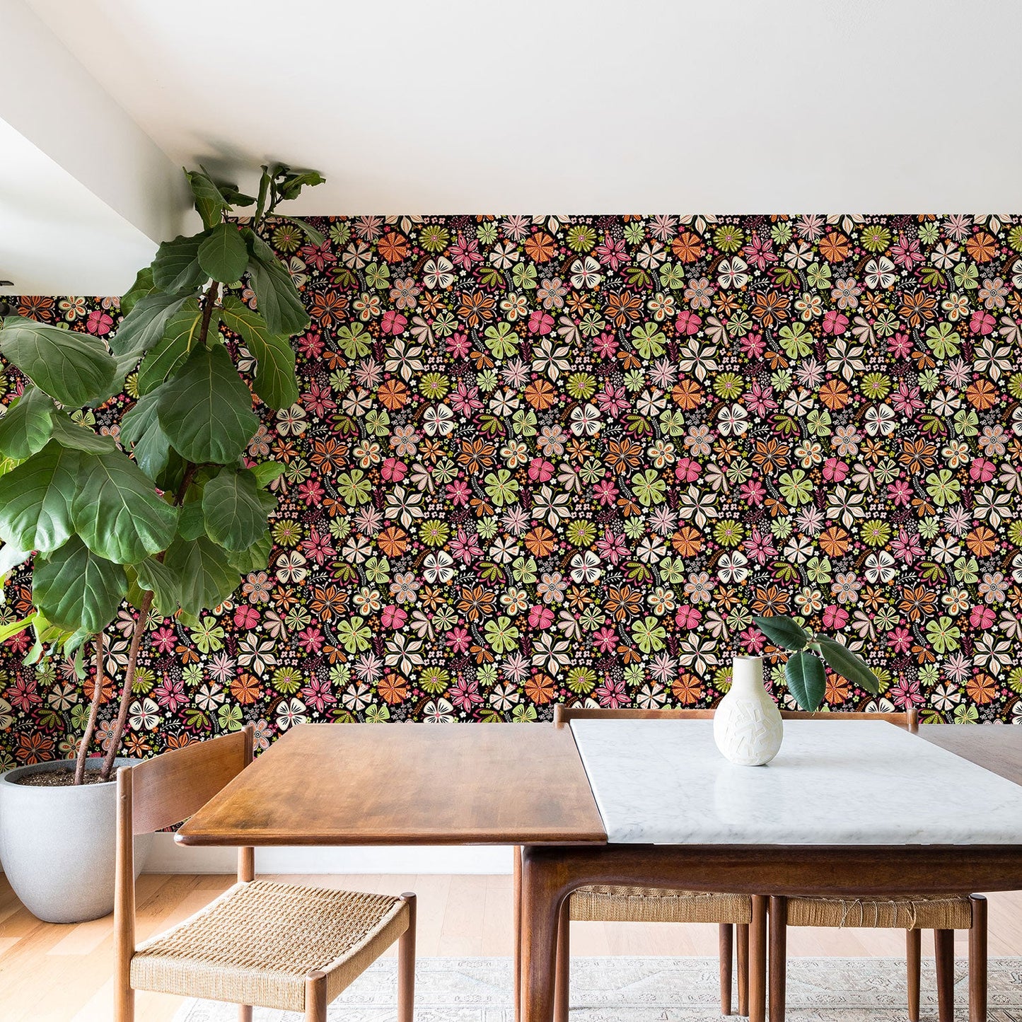 Jenean Morrison Petal Pop in Pink Wallpaper