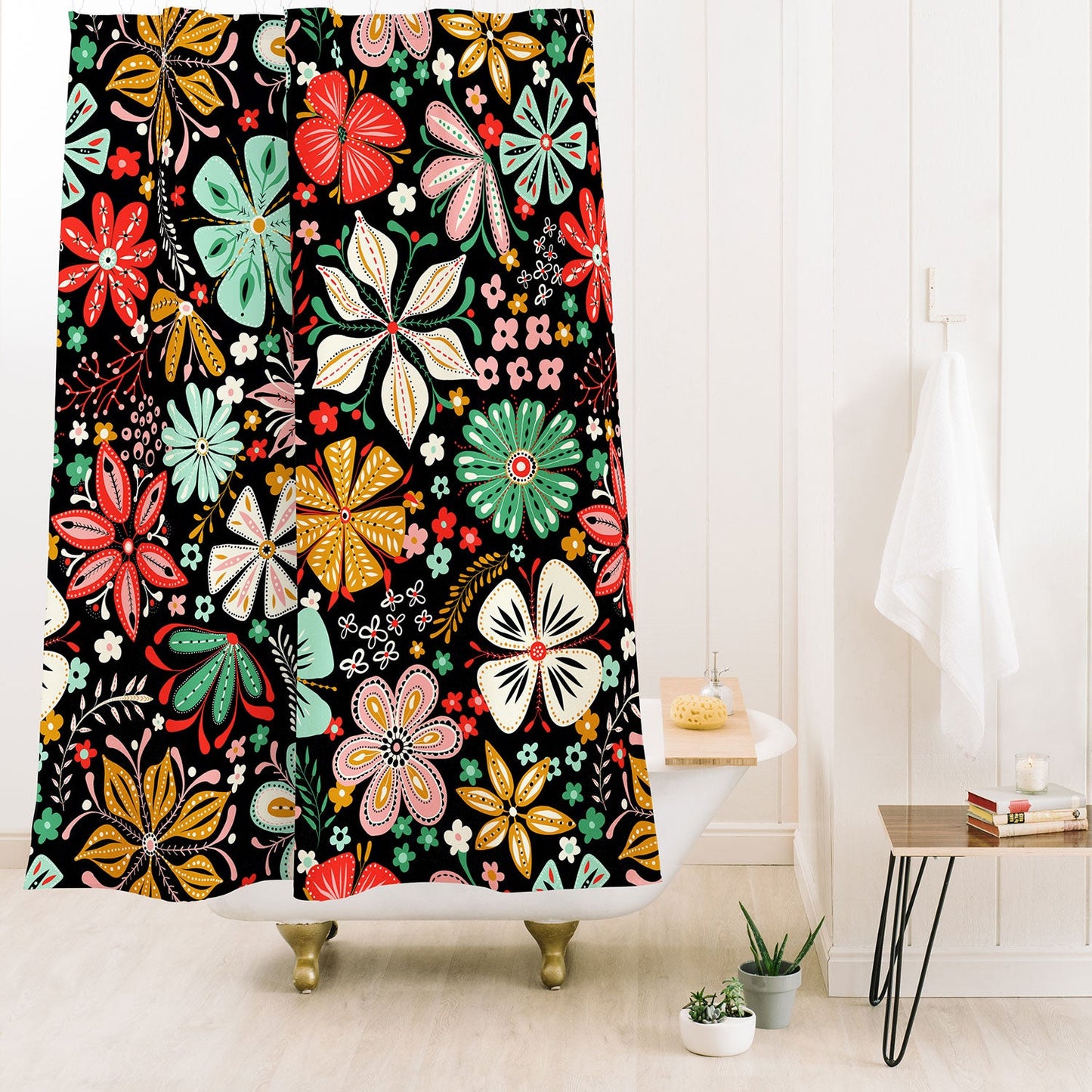 Jenean Morrison Petal Pop Shower Curtain