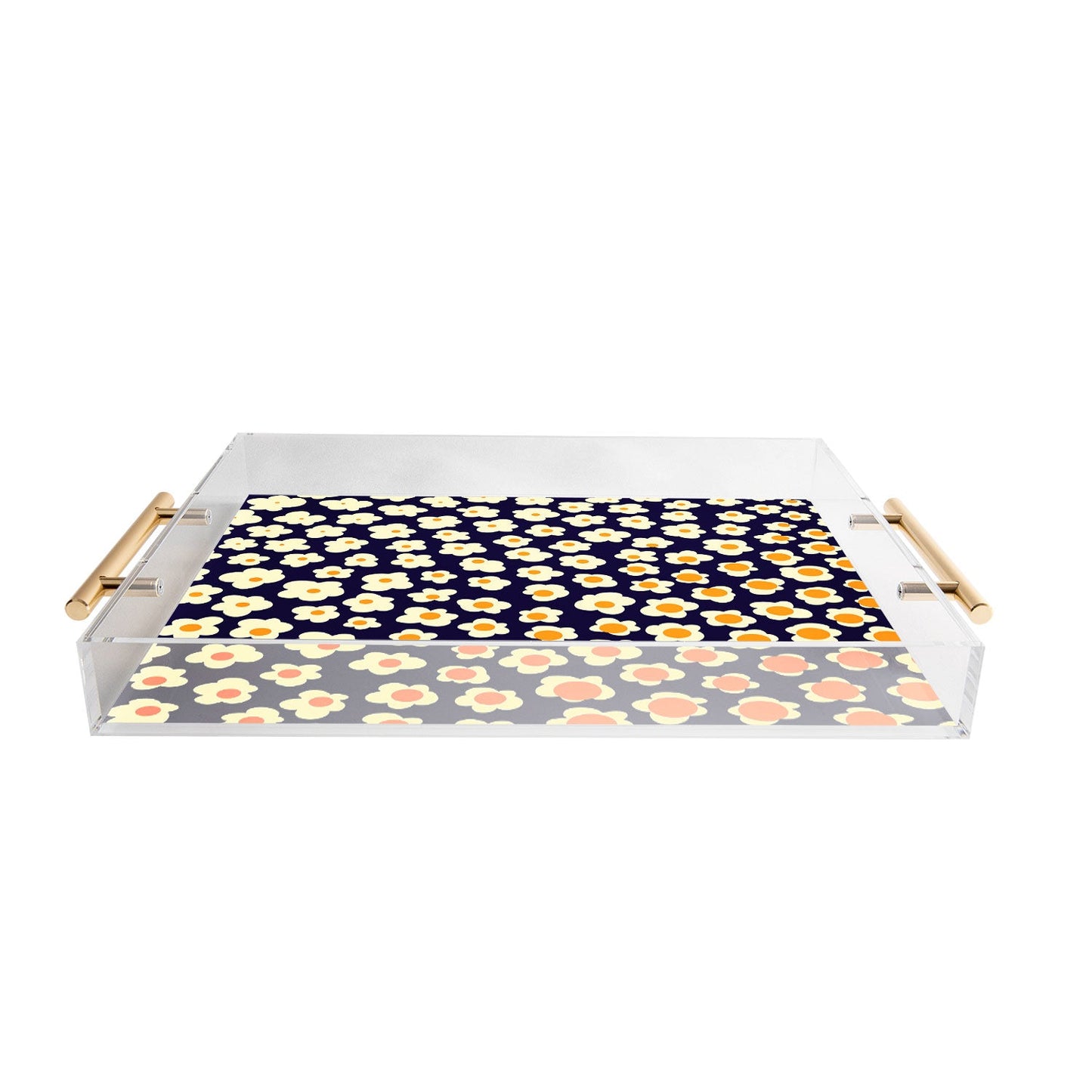 Jenean Morrison Sunny Side Floral Acrylic Tray