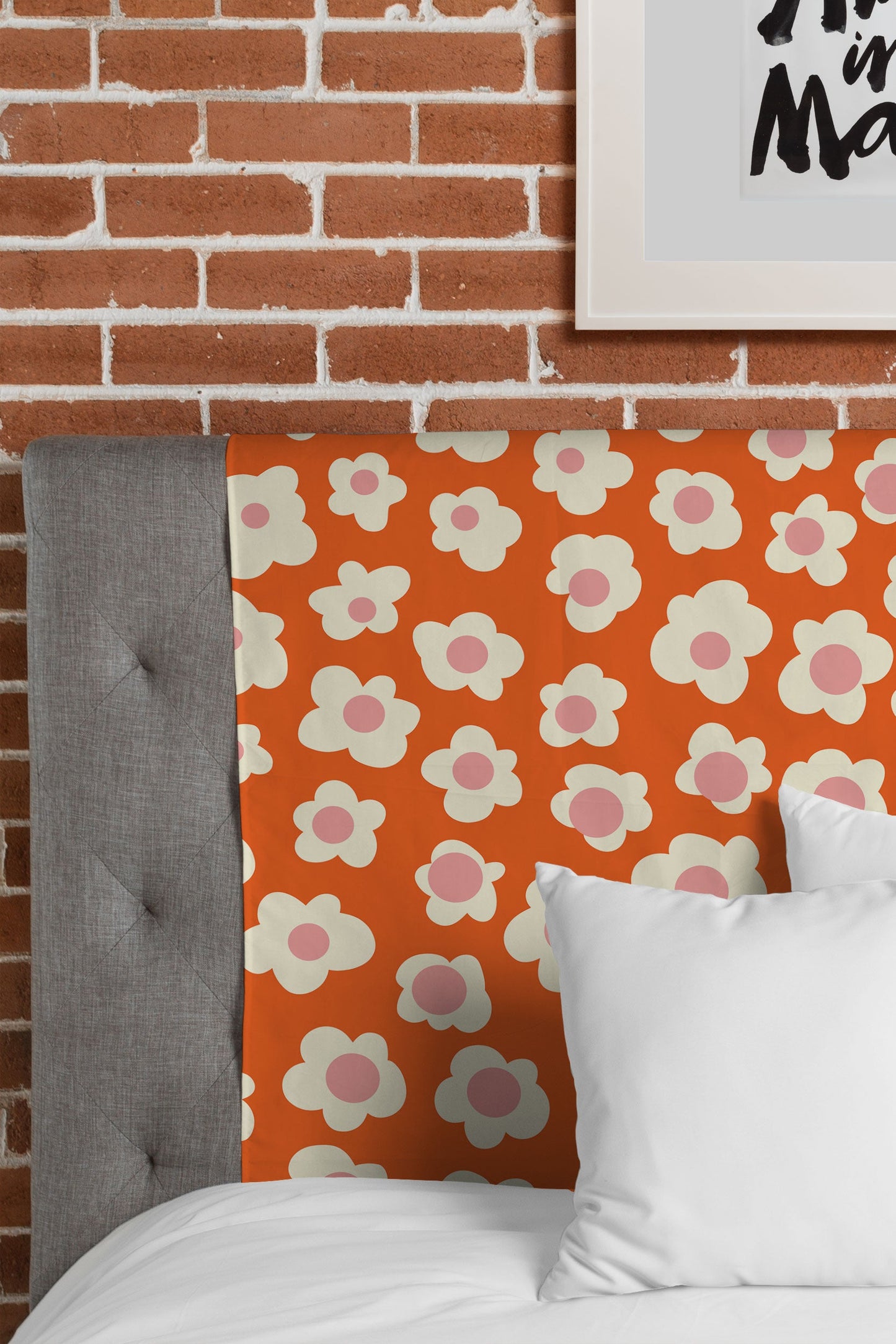 Jenean Morrison Sunny Side Floral in Orange Tapestry