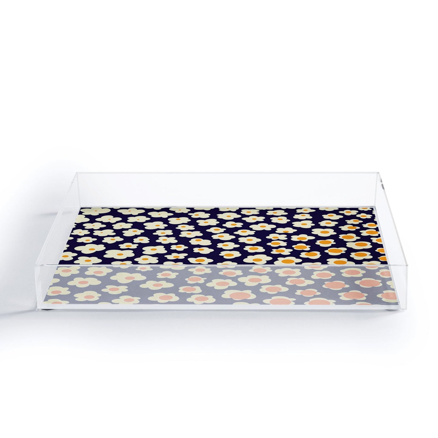 Jenean Morrison Sunny Side Floral Acrylic Tray