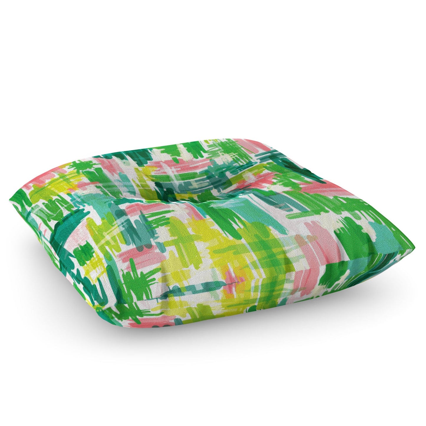 Jenean Morrison Tropical Abstract Floor Pillow Square
