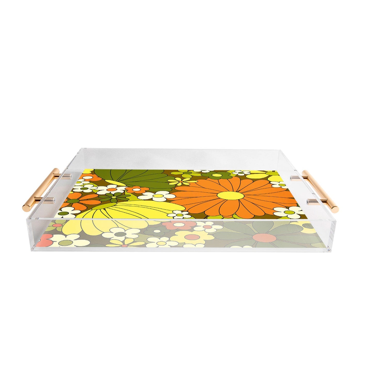 Jenean Morrison Vintage Pillowcase Green Acrylic Tray