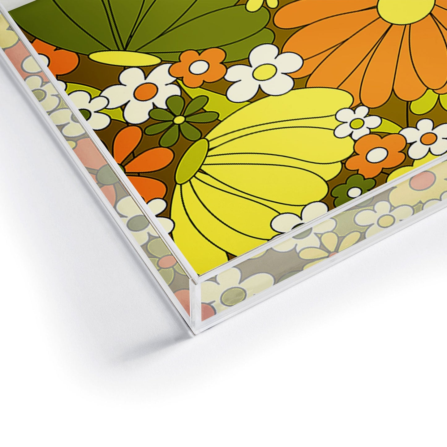 Jenean Morrison Vintage Pillowcase Green Acrylic Tray