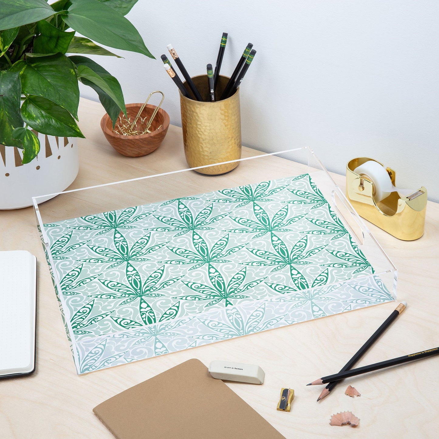 Jenean Morrison Weed Garden 12 Acrylic Tray