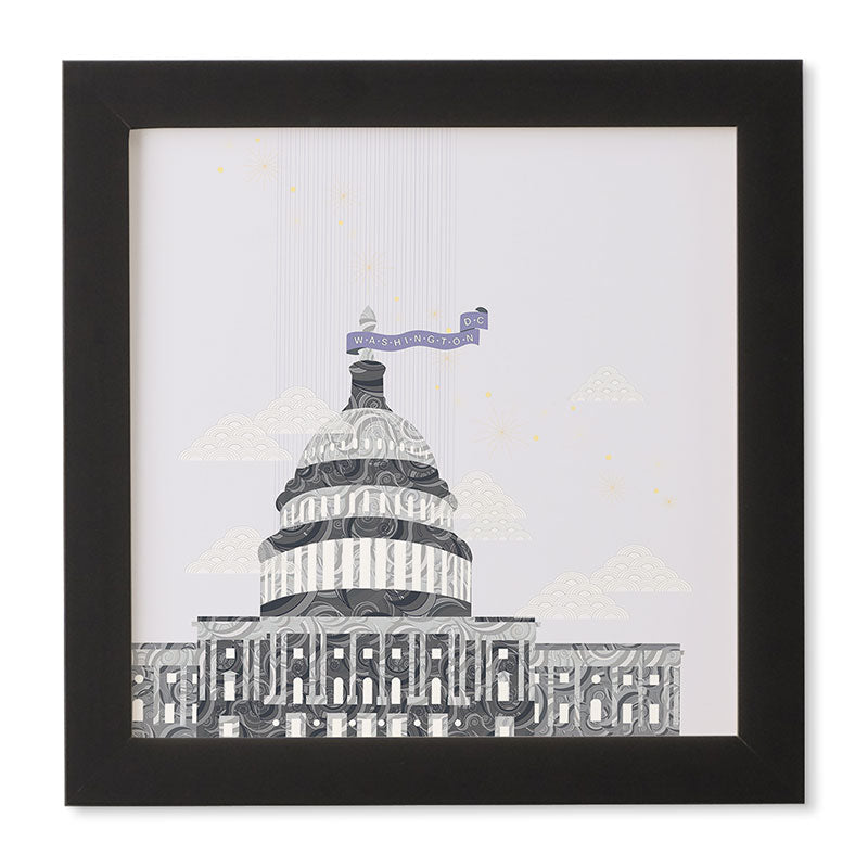 Jennifer Hill Washington DC Capitol Building Framed Wall Art