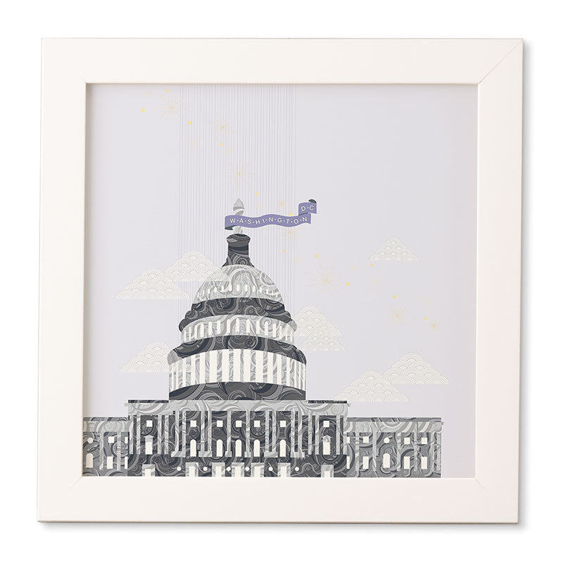 Jennifer Hill Washington DC Capitol Building Framed Wall Art