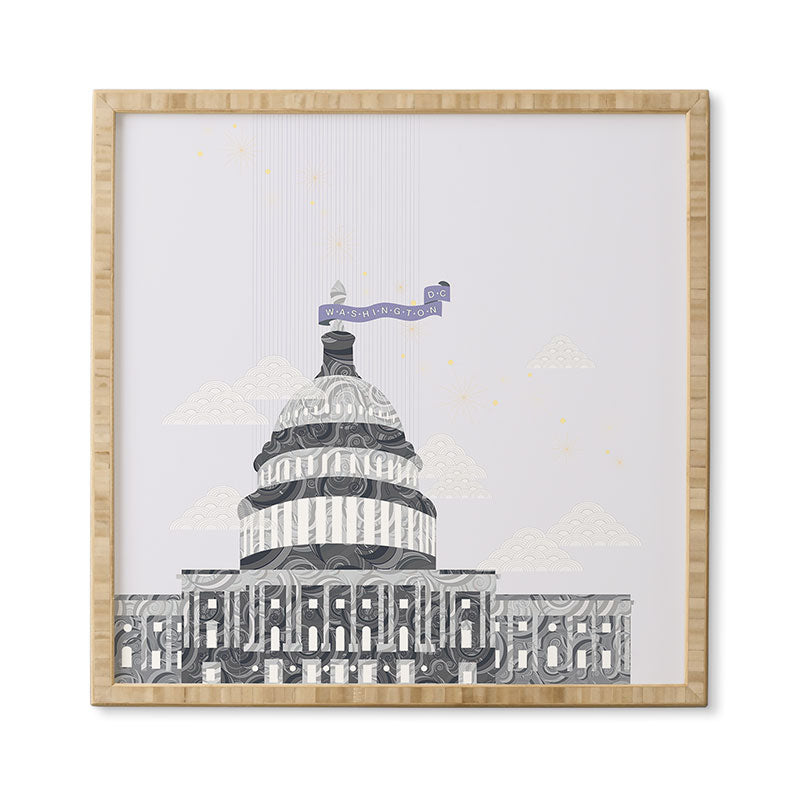 Jennifer Hill Washington DC Capitol Building Framed Wall Art