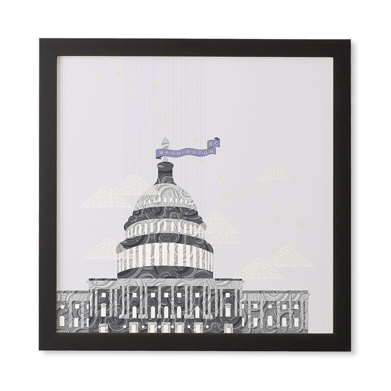 Jennifer Hill Washington DC Capitol Building Framed Wall Art