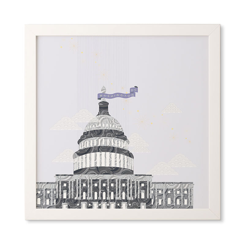 Jennifer Hill Washington DC Capitol Building Framed Wall Art